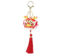 DEARMAMY Hanging Dragon Pendant Dragons Dragon Figurine Cartoon Keychain Dragon Lunar Decoration Bonsai Tree Key Chain Holder Dragon Key Ring Favor Themed Lion Keychain Animal Red