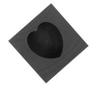 DEARMAMY Heart Shape Graphite Ingot Mold for Metal Casting Corrosion-Resistant Melting Tool for Gold Silver Copper Small Volume Jewelry Melting Kit Quick Heat-Cool Graphite Mold for Lab and