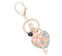 DEARMAMY Heart Shaped Colorful Key Holder Creative Keychain Delicate Design for Handbags Accessories and Stylish Decorations