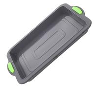 DEARMAMY Heat-Resistant Silicone Cake Pan Nonstick Baking Mold for Cake Bread and Brownies Multi-Function Oven Bakeware with Smooth Surface Deep Grey Mold for Home Cooking and Festive