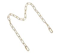 DEARMAMY Heavy Duty Iron Chandelier Lighting Chain with Locking Links Industrial Pendant Light Extension for Ceiling Fixtures Versatile Hanging Chain for Crystals and Decorative Use