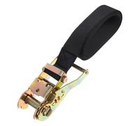 DEARMAMY Heavy Duty Ratchet Tie Down Straps 3.8M X 2M Cargo Fixing Lashing Straps Black for Trailer and Truck Cargo Securement