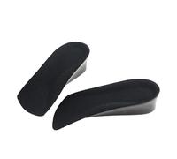DEARMAMY Height Increase Half Insoles PU Invisible Shoe Lifts with Shockproof Non-Slip Design for Men and Women Comfortable Odorless Elevator Inserts Black