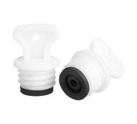 DEARMAMY Hot Water Bottle Stopper, 2pcs 21mm White Rubber Hot Water Bag Replacement Screw Cap Leakproof Water Sack Plug