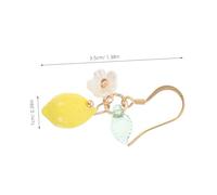 DEARMAMY Hypoallergenic Stainless Steel Lemon Dangle Earrings with Design Lightweight Cute Fruit Jewelry for Women Comfortable Summer Accessory for Casual Wear