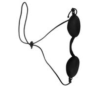 DEARMAMY Ipl Safety Goggles Ultra Soft Silicone Eye Patch for Red Blue Light Protection in Cosmetic Procedures LED Therapy Tattoo Removal and Teeth Black