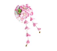 DEARMAMY Japanese Kimono Hair Clip with Flower Tassel Elegant Handmade Hair Accessories for Weddings Birthdays and More Stylish and Secure Hairpin for All Occasions