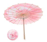 DEARMAMY Japanese Oil Paper Umbrella Silk Umbrella Parasol Decor Parasol Retro Decor Decoration Party Decoration Photography Props Satin