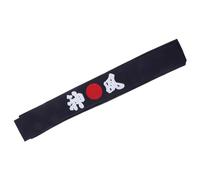 DEARMAMY Japanese Samurai Headband Sports Hairband for Karate Training and Cooking Blue Printed Chef Bandana for Men and Women Versatile Sweat Wicking Headwrap for Exercise Cosplay and