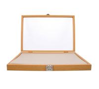 DEARMAMY Jewelry Brooch Pin Storage Box with Cover Multipurpose Display Case for Necklaces Medals and Badges for Desktop Organisation