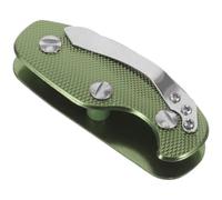 DEARMAMY Key Organizer Metal Key Holder Clip Aluminum Alloy Single-open Lightweight Green for Camping Outdoor Travel Everyday Carry Accessory