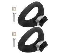 DEARMAMY Kitchen Cookware Accessories Bakelite Sturdy 2pcs Replacement Pot Handles Set Black Side Handles with Anti-scalding Feature and Easy Installation for Pan and Pot for Home Use