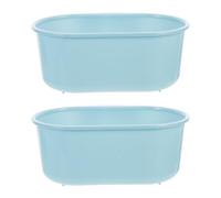 DEARMAMY Kitchen Sink Garbage Basket and Food Strainer Container with Space-Saving Design and Sturdy PP Construction 9.53X6.54X3.94 Inch for Household Use