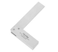 DEARMAMY L-Shape Right Angle Ruler Carbon Steel Carpenter Measuring Square Ruler 90-Degree Woodworking Angle Tool 100×63Mm for Precision Marking and Measurement