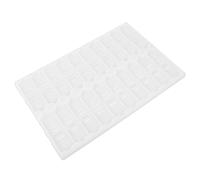 DEARMAMY Laboratory Microscope Slides Storage Holder 20-Slot Plastic Slide Rack Tray for Staining and Specimen Drying in Scientific Experiments
