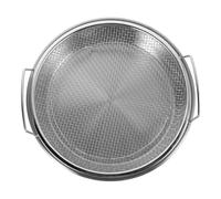 DEARMAMY Large Capacity Stainless Steel Oil Drain Rack with Mesh Strainer for Efficient Grease Filtering Home Kitchen Frying Colander Pan for Draining Vegetables and Fried Foods