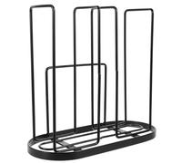 DEARMAMY Large Carbon Steel Desktop Paper Cup Stand Organizer for Coffee and Milk Tea Shops Black Paper Cup Storage Holder with High Capacity for Office and Commercial Use
