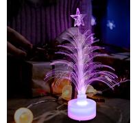 DEARMAMY Led Christmas Tree, USB Powered Colour Changing Fibre Optic Night Light, Desktop Lamp for Bedroom, Home, Festival Decor