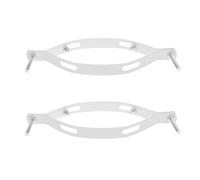 DEARMAMY Light Pole Mounting Bracket Set for Solar Lights with 4 Hoop Iron Sheets and 8 Screws, Outdoor Lamp Post Extension Kit for Garden and Street Lighting Installation