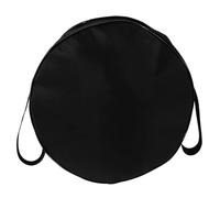 DEARMAMY Lightweight Yoga Wheel Storage Container with Shockproof Padding and Multiple Pockets Moisture-Resistant Fitness Equipment Bag with Adjustable Strap for Pilates Gym Workout Black