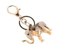 DEARMAMY Lucky Elephant Keyring Pendant Crystal Rhinestones Keychain Bag Keychain Charm