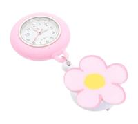 DEARMAMY Luminous Pocket Watch Clip-On Nurse Watch for Professionals with Large Dial Cartoon Design and Flexible Band