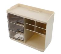 DEARMAMY Makeup Organizer Box Desktop Dustproof Vanity Organiser for Skincare Lipstick Masks Bathroom Countertop Storage