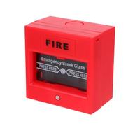DEARMAMY Manual Reset Fire Alarm Call Point Emergency Alarm Switch Red Push Button with Key Reset for Industrial Fire Safety Systems