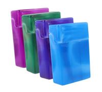 DEARMAMY Marbled Cigarette Case for 100mm Cigarettes 4pcs with Colorful Marble Pattern Lightweight and Compact Storage for Smokers