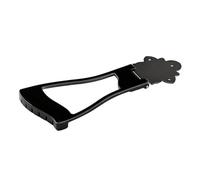 DEARMAMY Metal 6-string Fixed Guitar Tailpiece Bridge Black Hardtail Saddle for Electric and Acoustic Guitars for Adult Players