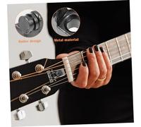 DEARMAMY Metal Guitar String Retainer Black Roller Guides for Electric Guitars Smooth Surface Protects Strings From Wear Lightweight Replacement Accessories with Mounting Screws