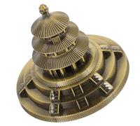 DEARMAMY Metal Temple of Heaven Figurine Premium Wear-resistant Ancient Architecture Decor for Home Office Tabletop Display Delicate Craft Suitable for Hotels Restaurants and Festival