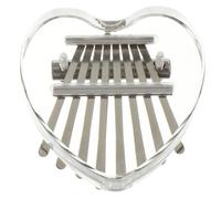 DEARMAMY Mini 8-key Kalimba Thumb Piano Musical Instrument for Beginners, Crystal Heart Design Finger Piano Portable Gift for Music Lovers