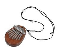 DEARMAMY Mini Finger Piano Pendant Keys Kalimba Thumb Piano Necklace for Music Lovers Educational Musical Instrument with Lanyard Portable and Easy to Play