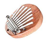 DEARMAMY Mini Kalimba Thumb Piano for Beginners with Ethereal and Pure Notes, Beautiful Brown Wooden Small Musical Instrument Suitable for Learning and Playing