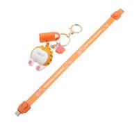 DEARMAMY Multifunctional Cartoon Pendant Keychain Type-c Charging Data Line Keyring Fun Keychains Lanyards