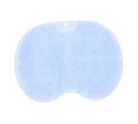 DEARMAMY Multifunctional Shower Foot Scrubber Mat with Suction Massage Pads Blue TPE Foot Cleaner for Exfoliating Dead Skin and Improving Circulation Easy Bathroom Use