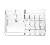 DEARMAMY Multiple Grids Rack Cosmetics Storage Case Acrylic Desktop Holder Large Capacity Odorless Delicate Appearance for Desktop of The Home Organize Housework