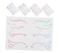 DEARMAMY Music Festival Eye Stickers Temporary 3d Effect Face Makeup Stickers for Party