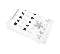 DEARMAMY Nail Art Practice Pad Template for Beginners Portable Manicure Supply for Skill Improvement for Color Filling and Various Nail Techniques