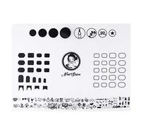 DEARMAMY Nail Art Soft Silicone Pads for Stamping Practice Polish Coloring Manicure Mat Use As Nail Table Cover Guide for French Manicure