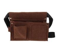 DEARMAMY Nail Belt Bag Construction Tool Belt Pouch Multiple Pockets for Carpenters and Woodworkers Job Sites
