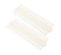 DEARMAMY Nail Tips Display Board 2pcs 72 Flat Nail Polish Tip Swabs Single-sided Natural Color Practice Chart Book