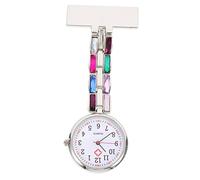 DEARMAMY Nurse Fob Watch Rhinestone Design Stylish Pocket Watch for Nursing Students and Doctors Accurate Quartz Timekeeping Easy to Wear for Clinical Use