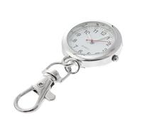 DEARMAMY Nursing Quartz Pocket Watch Fob Clip with Stainless Steel Construction, Simple Lapel Pin for Healthcare Workers Random Color