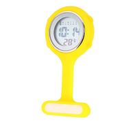 DEARMAMY Nursing Watch Brooch Luminous Digital Display Compact Chest Watch for Night Shifts Stylish Nurse Watch for Hospital and School