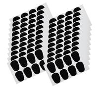 DEARMAMY Pads Provide Comfort 50pcs Saxophone Sax Mouthpiece Black Silicone under Teeth Cushions Prevent Bite Marks for Saxophone Players Musicians