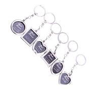 DEARMAMY Photo Frame Keychains Alloy Photo Keychains Small Key Pendant for Friends