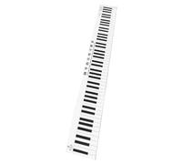 DEARMAMY Piano Keyboard Chart for Beginners Portable Piano Key Practice Mat Fingering Instructions for Home School Music Teacher Students