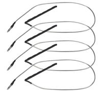 DEARMAMY Piezo Pickup System and Faithful Tone Reproduction 4pcs Metal Transducer Pickup with Tool-free Setup for Acoustic and Classical Guitar for Live Performance and Recording